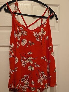 Sienna Sky Red Floral Double-Strap Camisole
